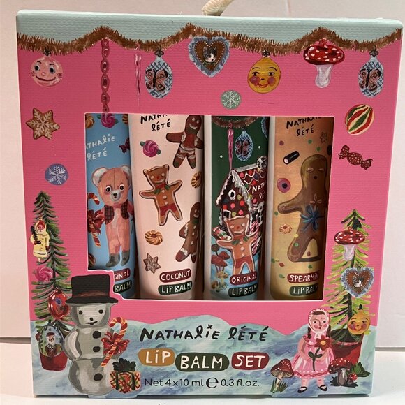 Heathcote & Ivory Nathalie Lete Festive Assorted Lip Balms Set - Picture 1 of 1